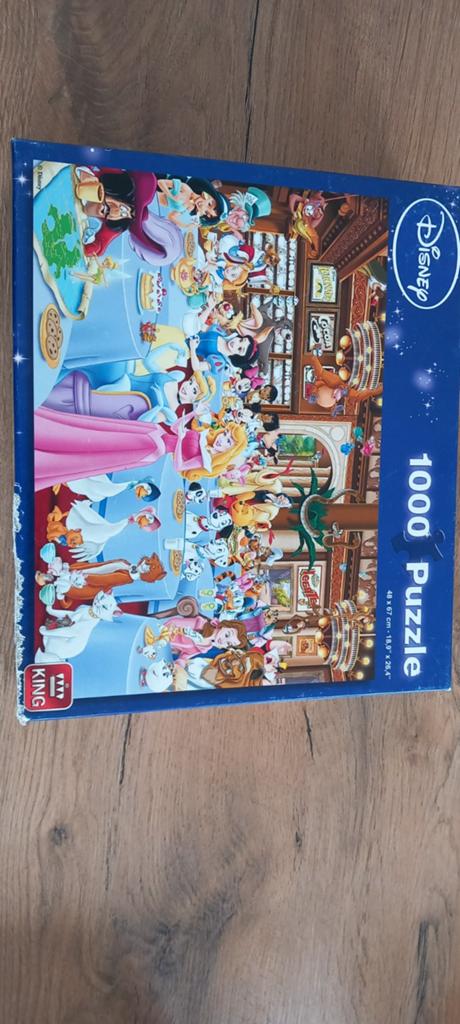 Disney 1000 stukjes puzzel - Prinsessen en meer, Ophalen of Verzenden, 500 t/m 1500 stukjes, Gebruikt, Legpuzzel