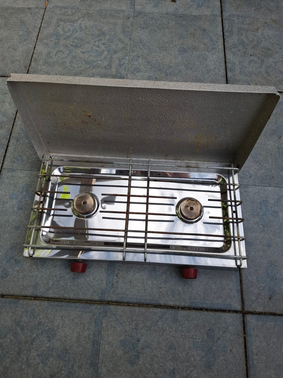 Camping gasfornuis 2 pits - Goede staat, Ophalen, Gebruikt
