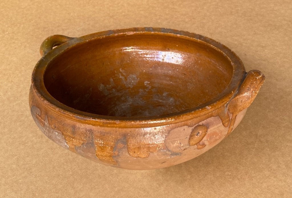 RUSTIEKE TERRACOTTA SCHAAL "OOK EEN VINTAGE FRUITSCHAAL", Antiek en Kunst, Ophalen