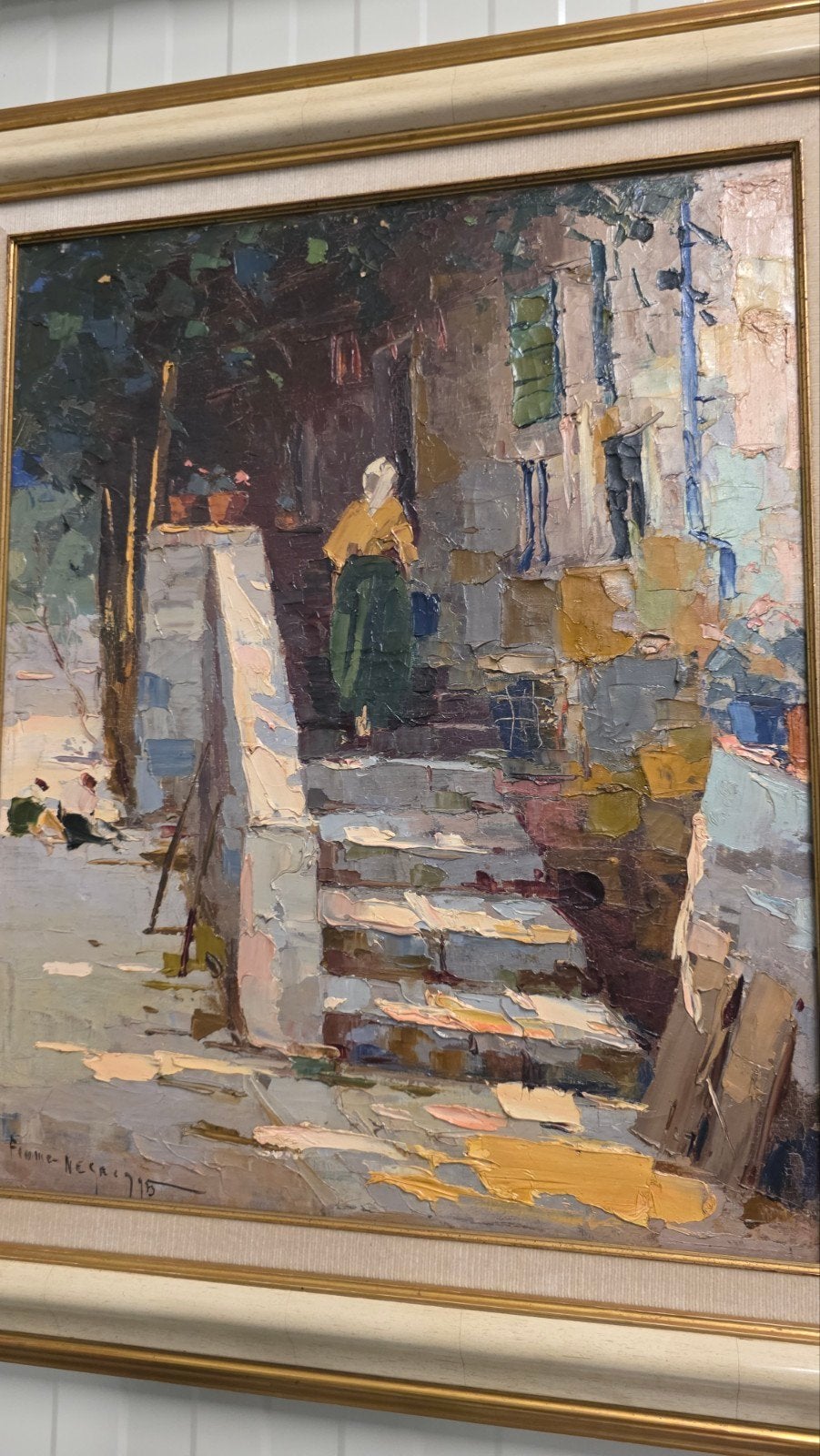 Groot antiek Frans schilderij, Ophalen