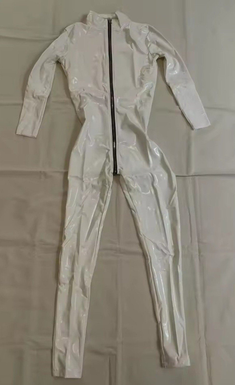 Mooie Lak Bodysuit Rits tot achter, tm 5XL, Verzenden, Nieuw, Pak of Jurk