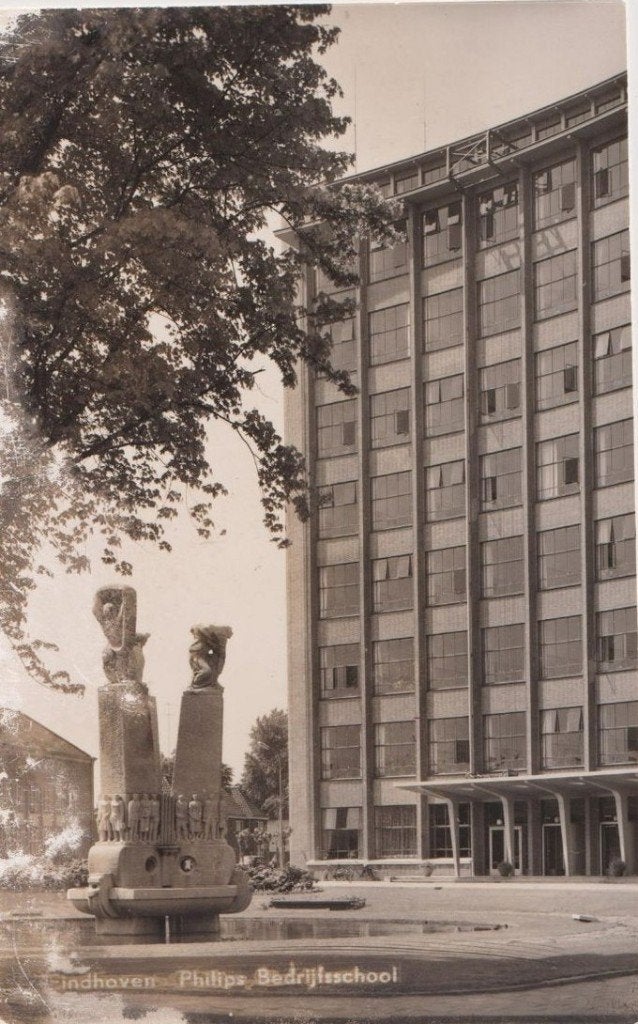 Eindhoven; Philips Bedrijfsschool - niet gelopen., Verzenden, 1940 tot 1960, Ongelopen, Noord-Brabant