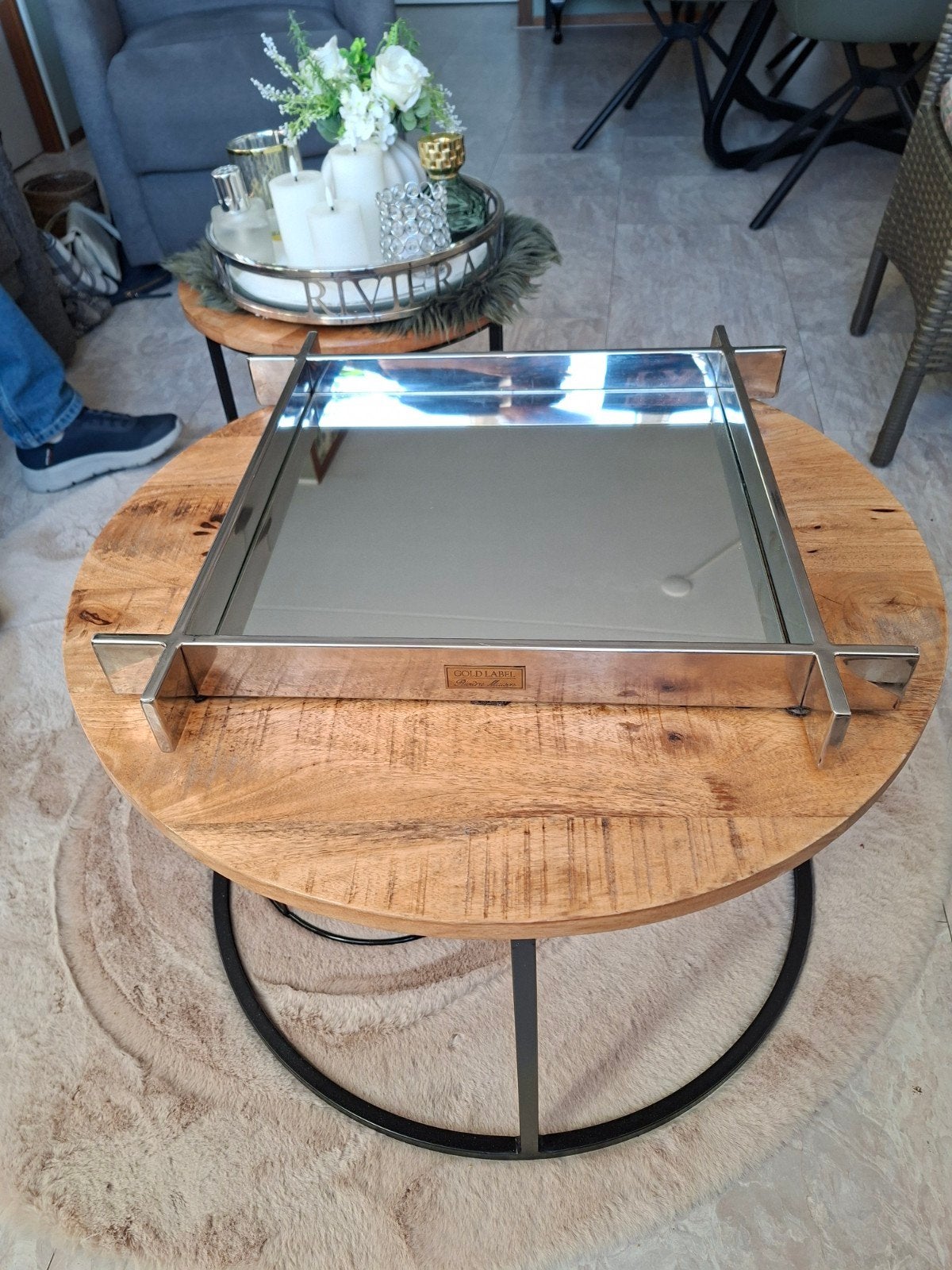 Serving Tray Upper Eastsite.RIVIERA MAISON., Ophalen, Zo goed als nieuw, Vierkant, Hout
