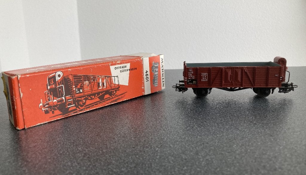 Märklin 4601 H0 Open goederenwagon met remhuis DB in OVP, Wisselstroom, Wagon, Ophalen of Verzenden, Zo goed als nieuw