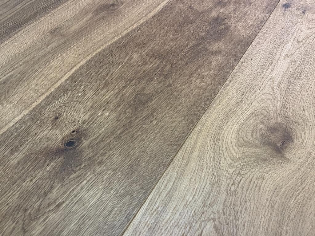 Eiken planken 235mm breed gerookt en naturel geolied 19mm, Ophalen of Verzenden, Nieuw, 75 m² of meer, Overige typen