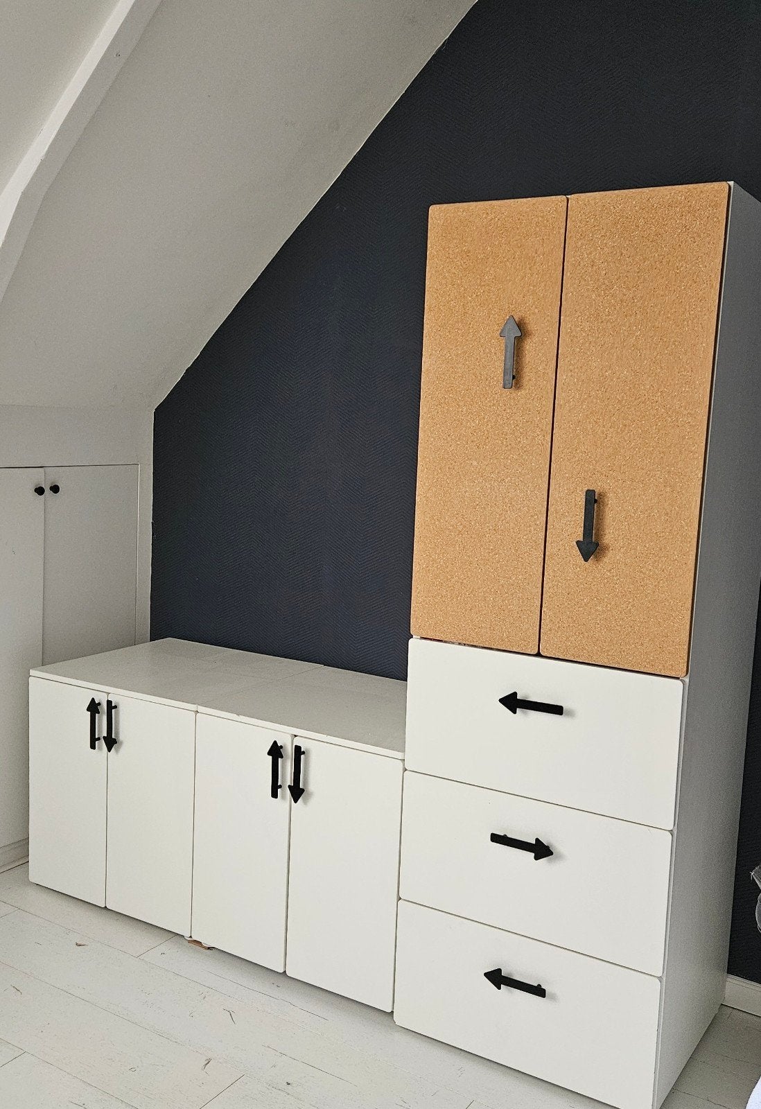 IKEA SMÅSTAD / PLATSA opbergcombinatie met kurk, Ophalen, Overige materialen, Gebruikt, 150 tot 200 cm
