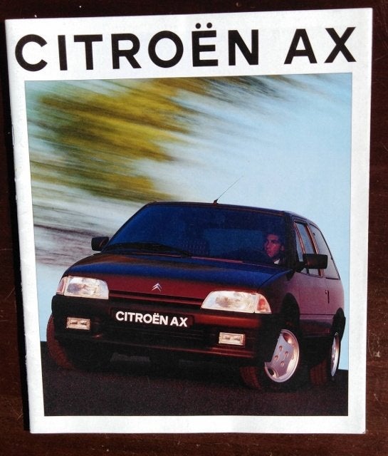 Folder - CITROËN AX - augustus 1992, Ophalen of Verzenden, Zo goed als nieuw, Citroën