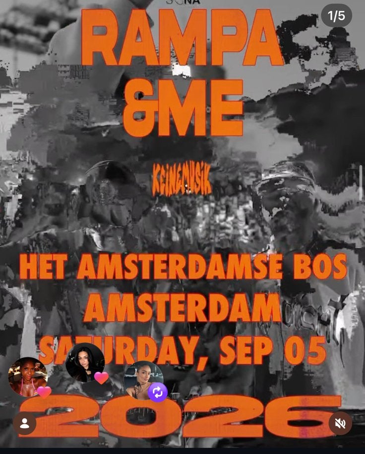 RAMPA&ME keine musik 5 september 4 x, Tickets en Kaartjes