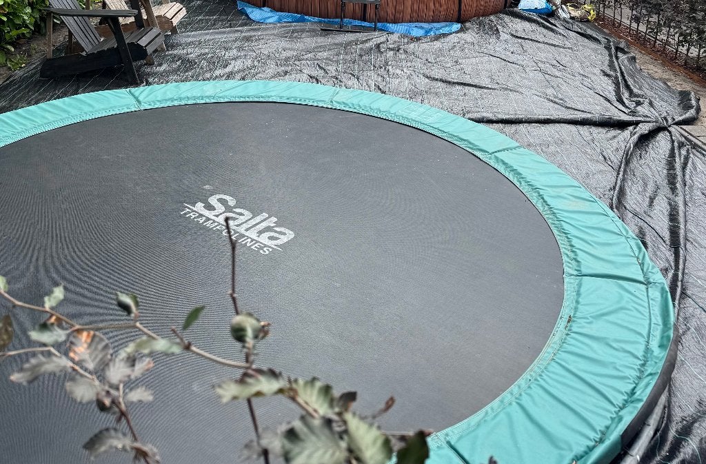 Trampoline 366cm, Ophalen, Gebruikt