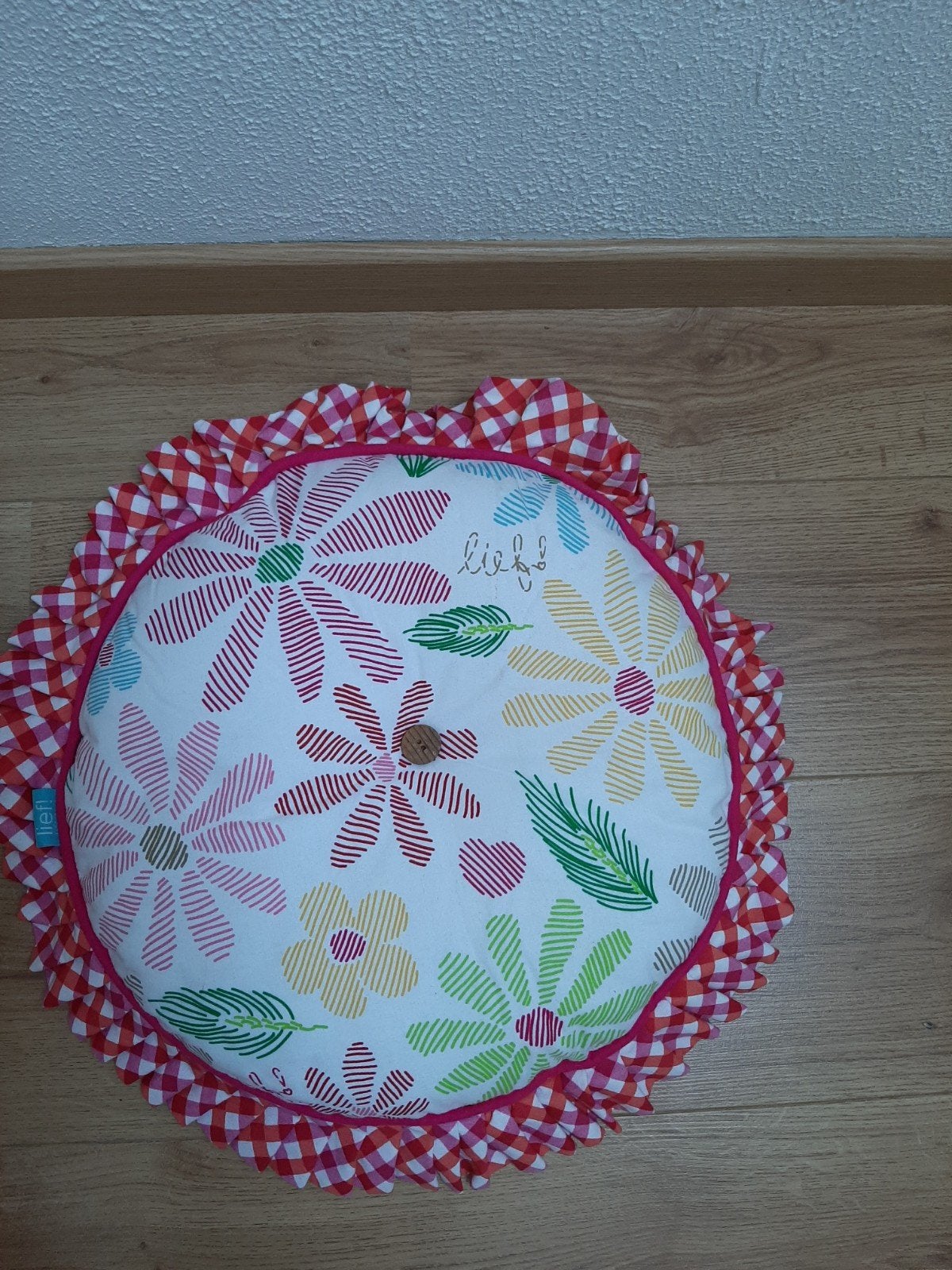 kussen lief, Ophalen of Verzenden, Roze, Rond