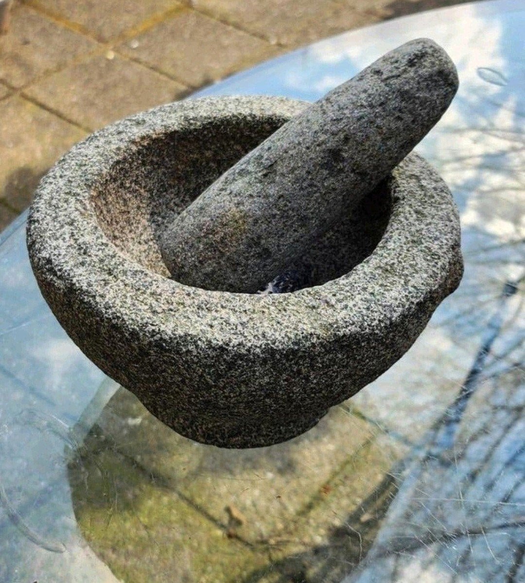 Antieke Granieten Mortel Handgemaakt
10 cm h, Ophalen
