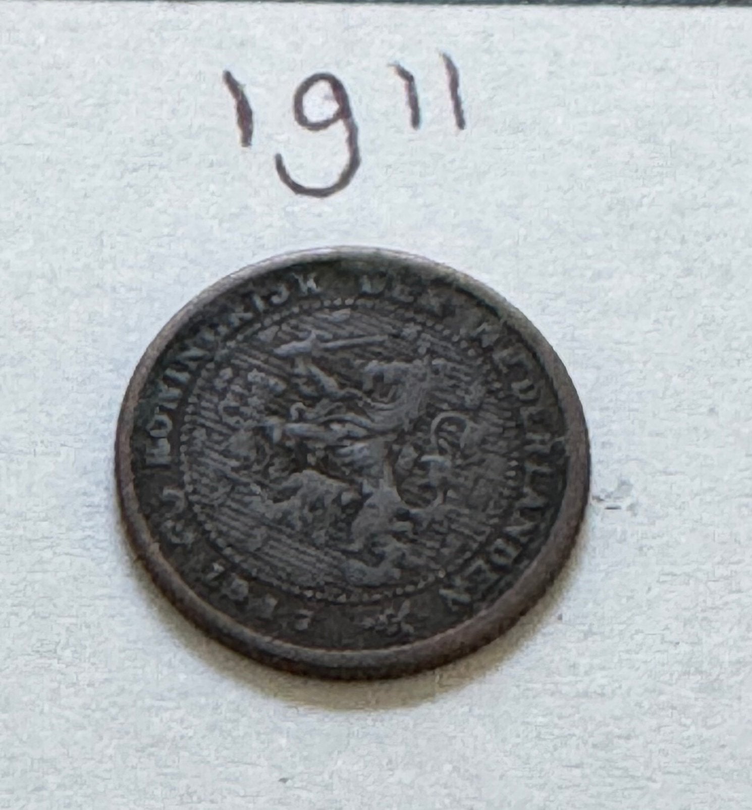 Halve cent brons 1/2 cent 1911 Koninkrijk der Nederlanden, Ophalen of Verzenden, Koningin Wilhelmina, Overige waardes