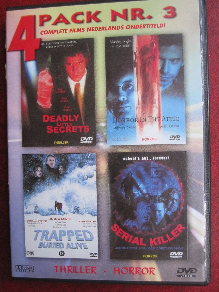4-pack nr. 3 (4 films op 1 DVD), Vanaf 16 jaar, Ophalen of Verzenden, Zo goed als nieuw, Boxset