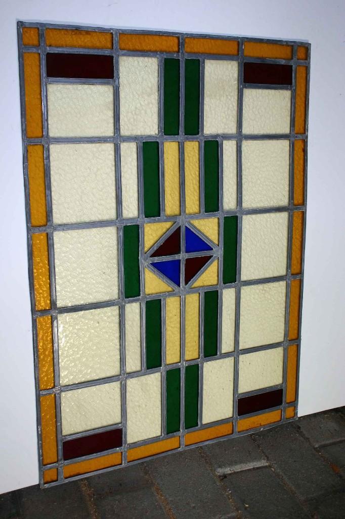 Glas in lood raam, Ophalen, Gebruikt, Minder dan 80 cm, Minder dan 80 cm