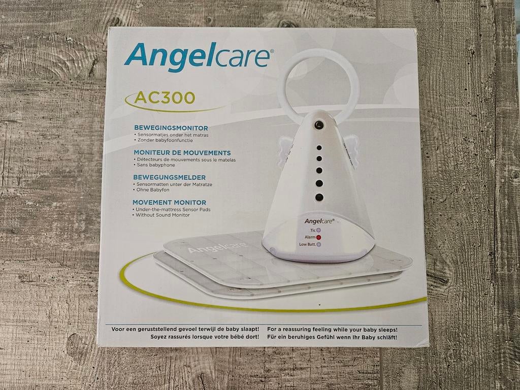 Angelcare AC300 bewegingsmonitor baby, Kinderen en Baby's, Babyfoons, Zo goed als nieuw, 250 meter of meer, Ophalen of Verzenden