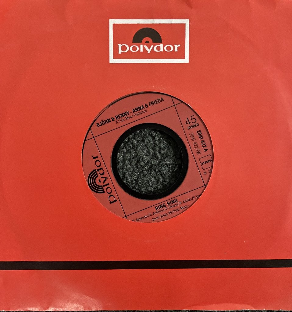 SINGLE:Abba - Ring Ring op A-kant, Rock'n Roll Band op B-kan, Ophalen of Verzenden, Zo goed als nieuw, Pop, Single