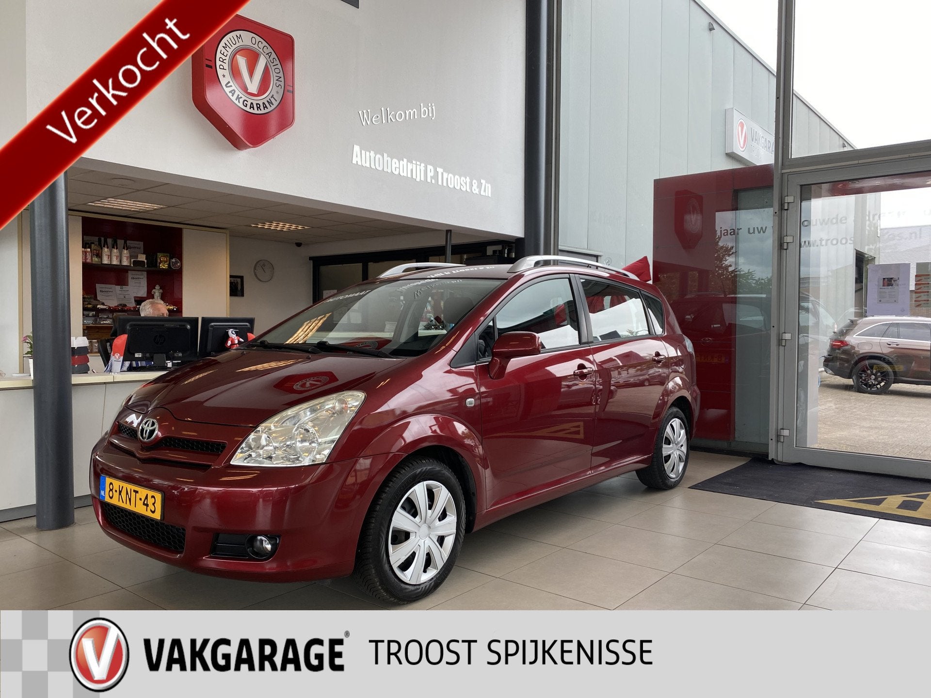 Toyota Verso 1.8 VVT-i Terra,100%OnderhoudenAutomaat,7 Perso, 12 maanden, Gebruikt, Zwart, 4 cilinders