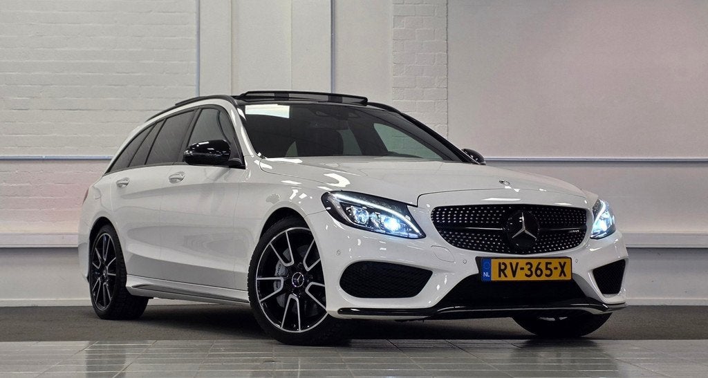 Mercedes-Benz C-klasse Estate AMG 43 4MATIC 100% Dealer onde, Automaat, 367 pk, Leder en Stof, Parkeercamera