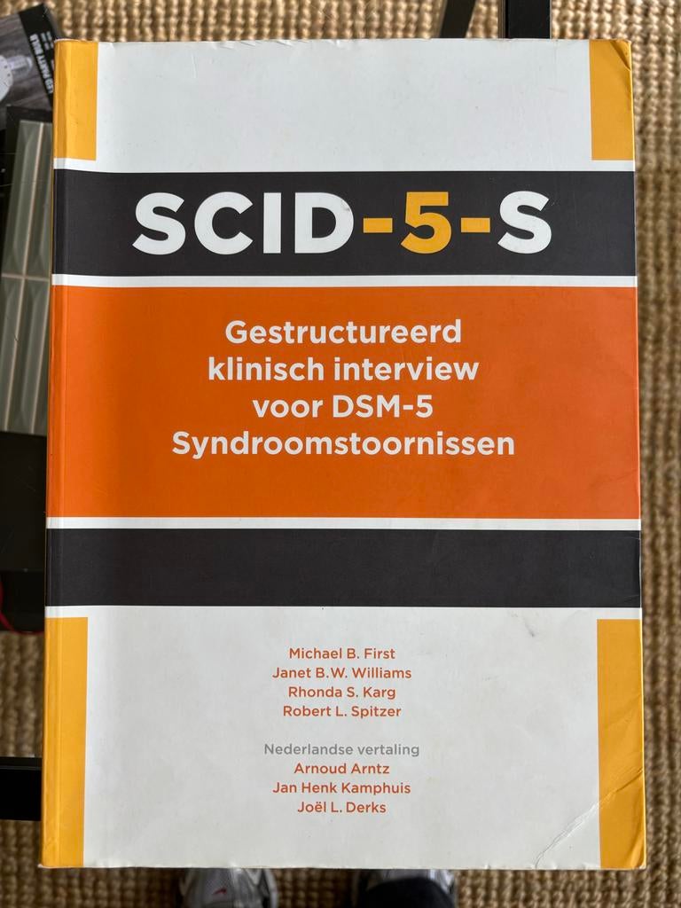American Psychiatric Association - SCID-5-S, Boeken, Psychologie, American Psychiatric Association, Ophalen of Verzenden, Ontwikkelingspsychologie