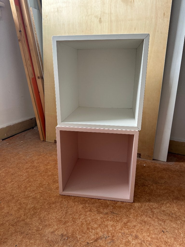 Open Ikea EKET kast wit en licht roze, Huis en Inrichting, Ophalen, Gebruikt, Modern