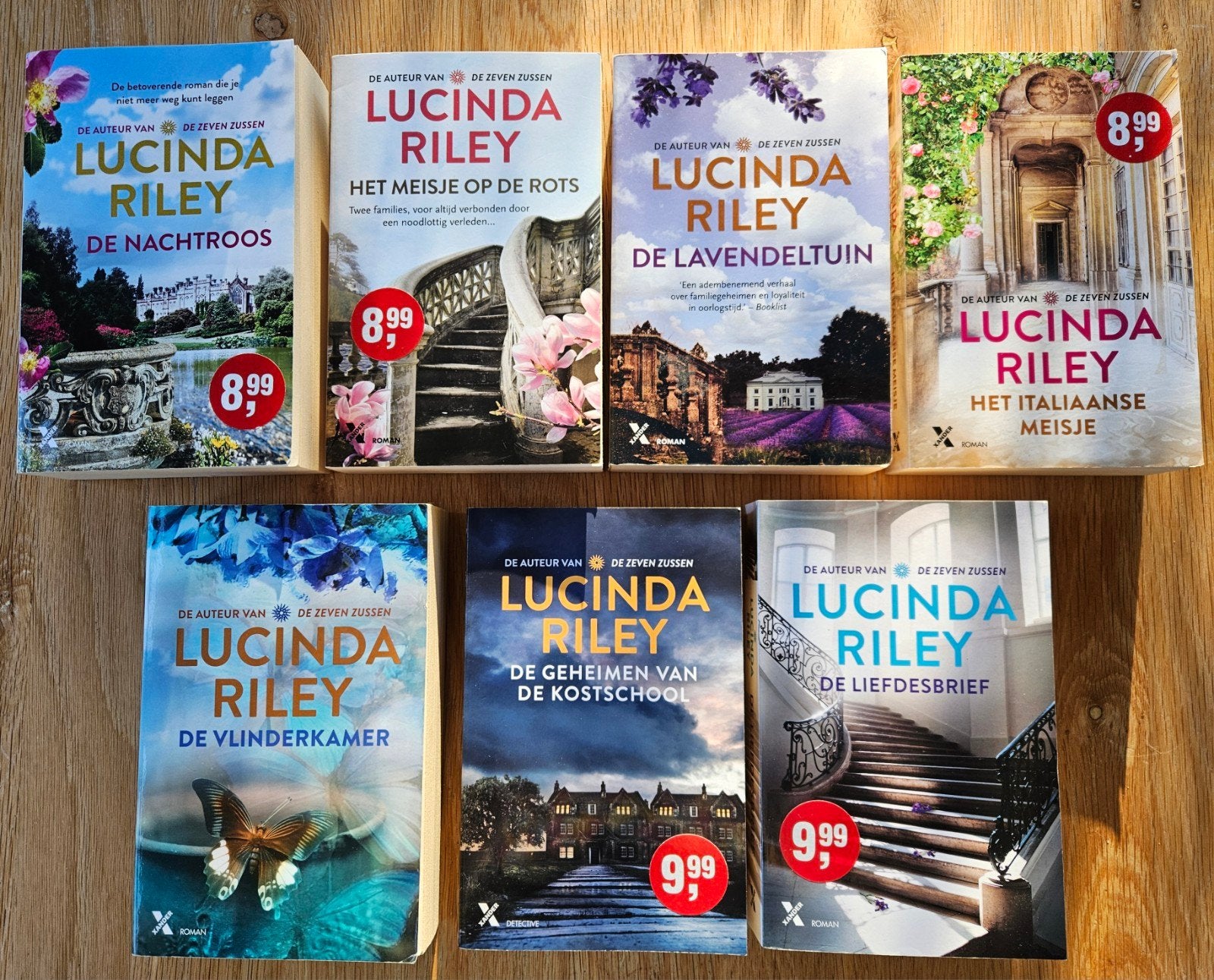 7 boeken van Lucinda Riley, oa de Nachtroos, Lavendeltuin, Boeken, Ophalen of Verzenden, Zo goed als nieuw, Lucinda Riley
