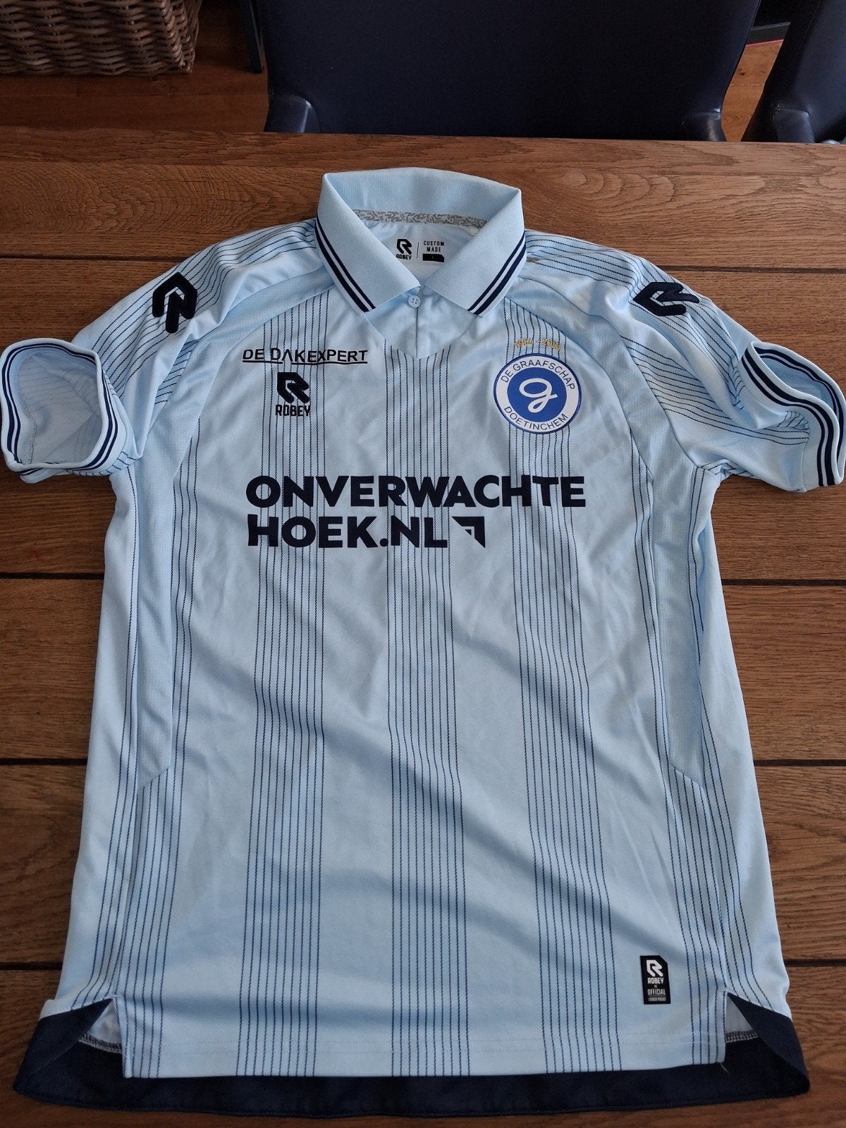 De Graafschap Doetinchem jubileum shirt  2023/2024 - Maat L, Maat 52/54 (L), Blauw, Robey, Ophalen of Verzenden