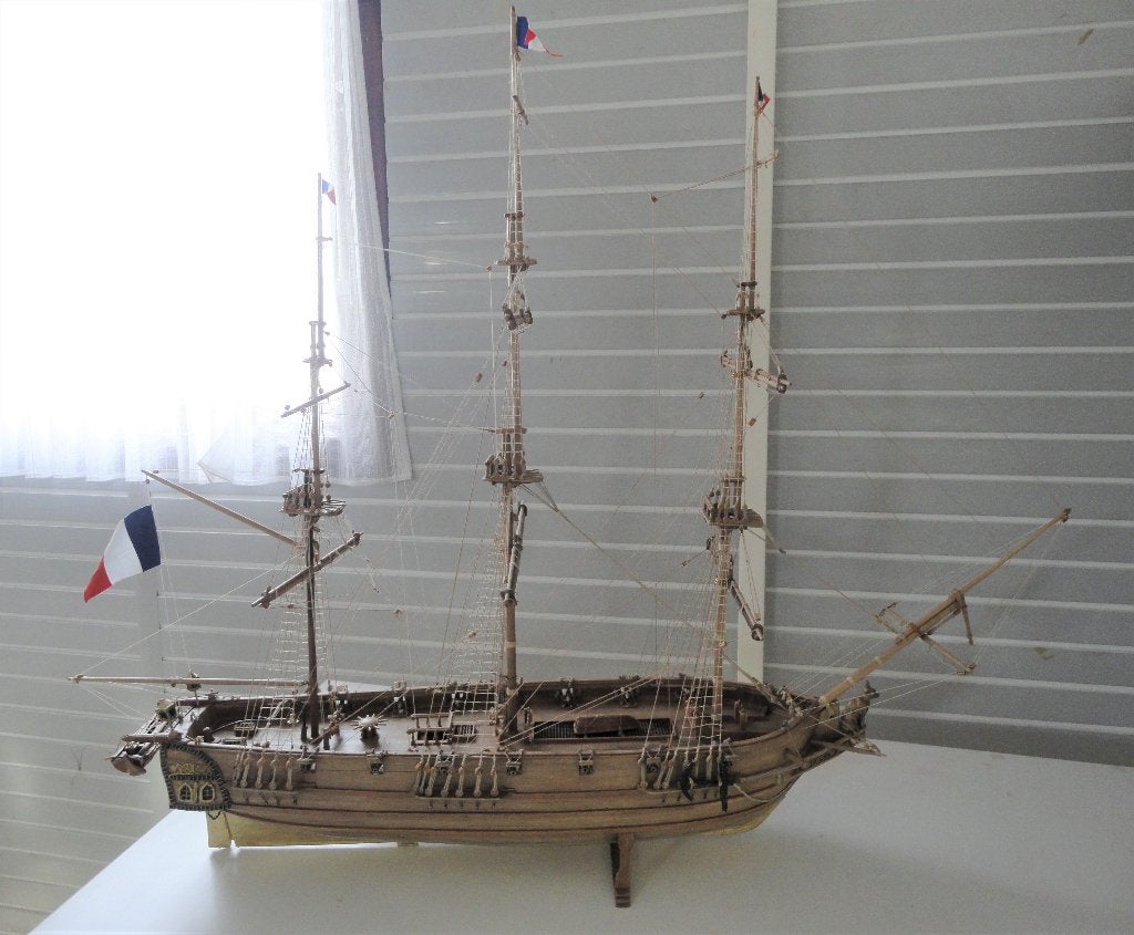 Houten Modelschip Astrolabe, Ophalen