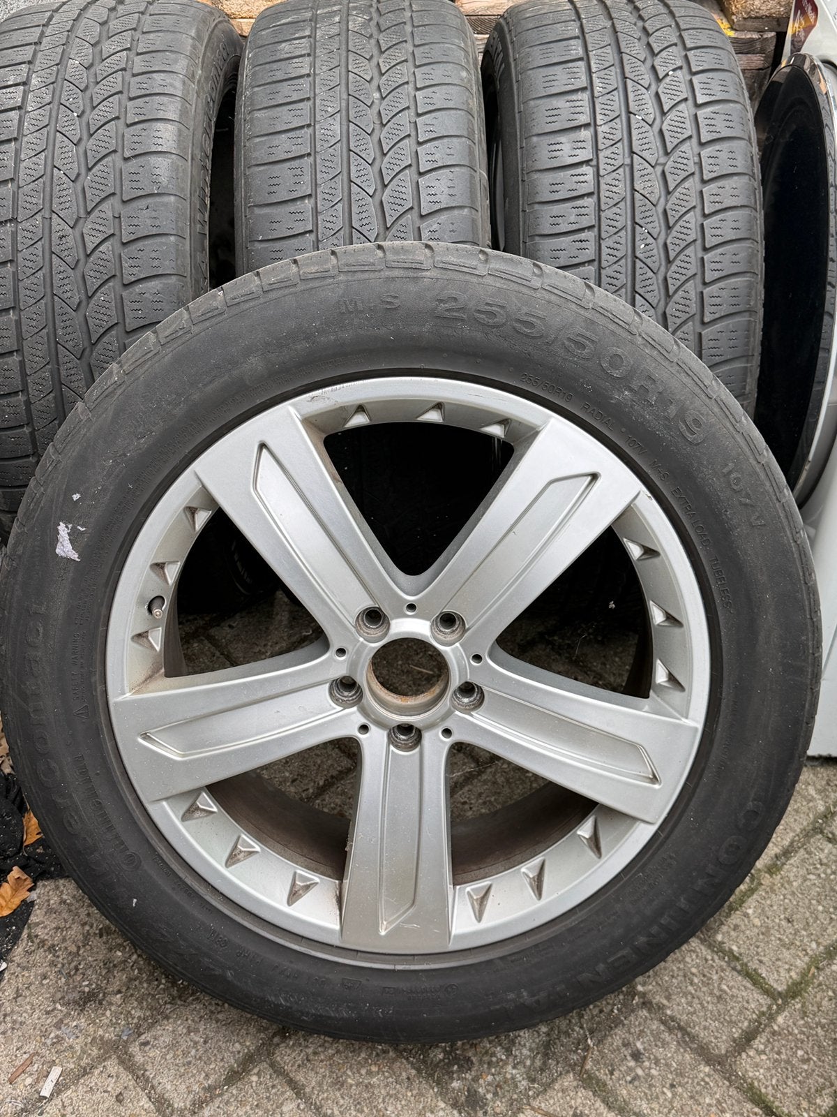 Mooie & Nette Originele Merdcedes sportvelgen 19inch, Gebruikt, 255 mm, Banden en Velgen, Winterbanden