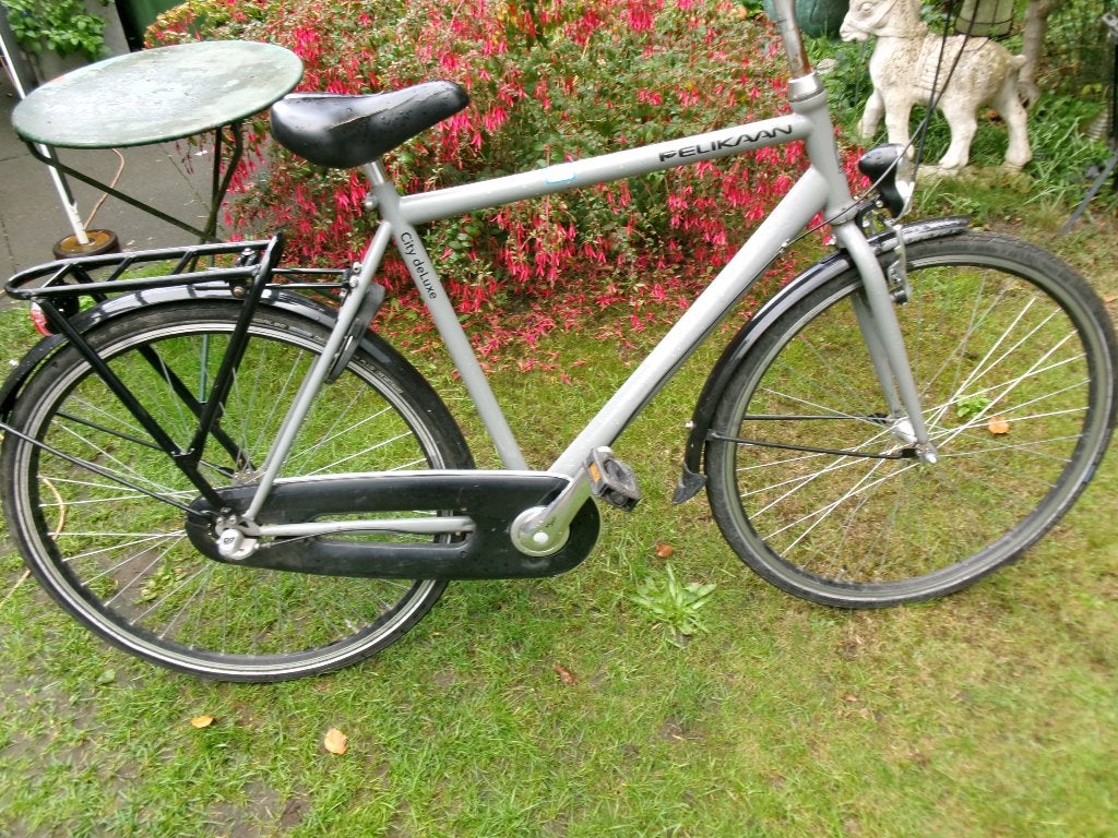 Te koop Pelikaan city de luxe heren fiets 28 inch 3vers, Terugtraprem, Gebruikt, Versnellingen, 57 tot 61 cm