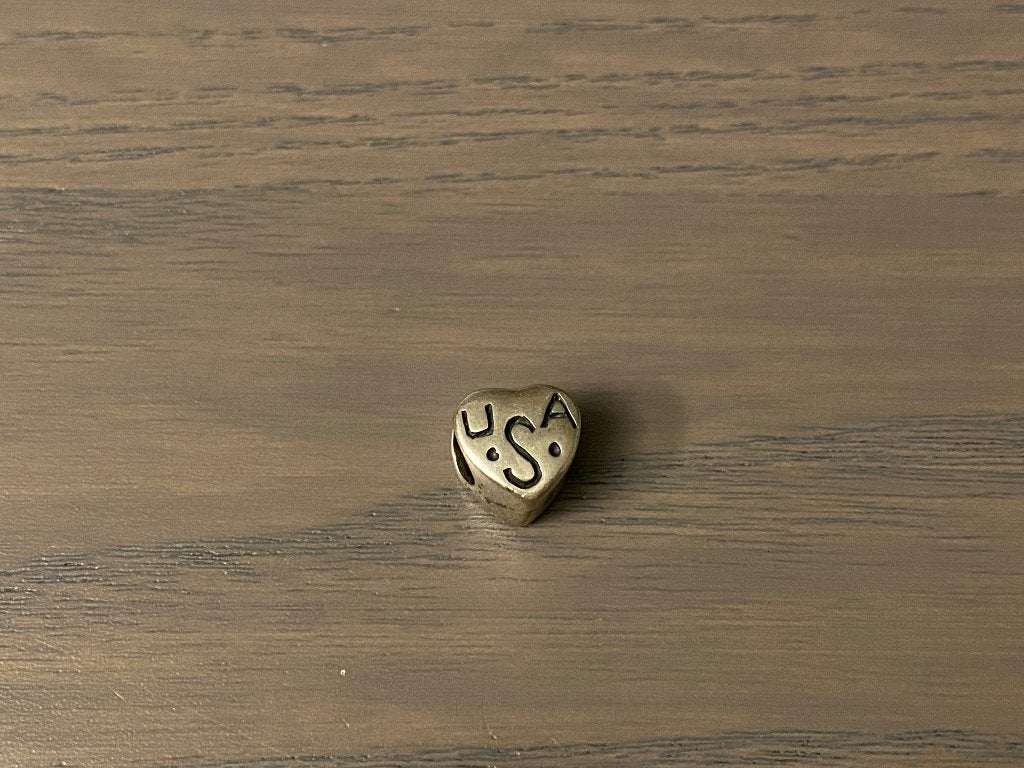 USA bedel kan op Pandora armband, Ophalen of Verzenden, Zo goed als nieuw, Overige materialen, Overige merken