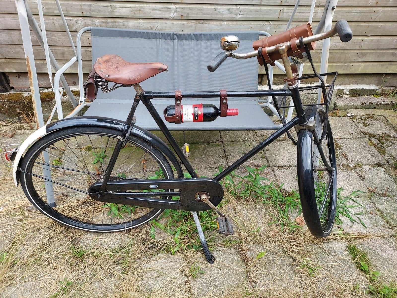 herenfiets oldtimer merk GEDO dokkum, Fietsen en Brommers, Fietsen | Oldtimers, 59 cm of meer, Jaren '50, Terugtraprem, Ophalen