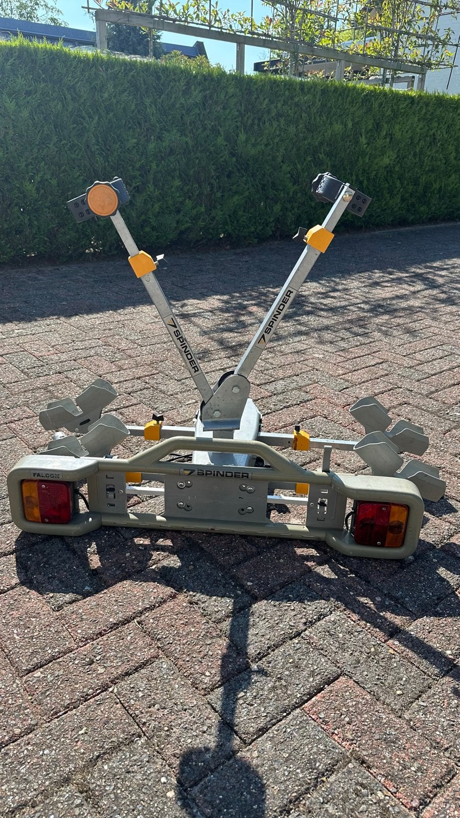 Spinder Falcon Trekhaakdrager - 2 fietsen, Auto diversen, Fietsendragers, Ophalen, Gebruikt, 2 fietsen, Trekhaakdrager