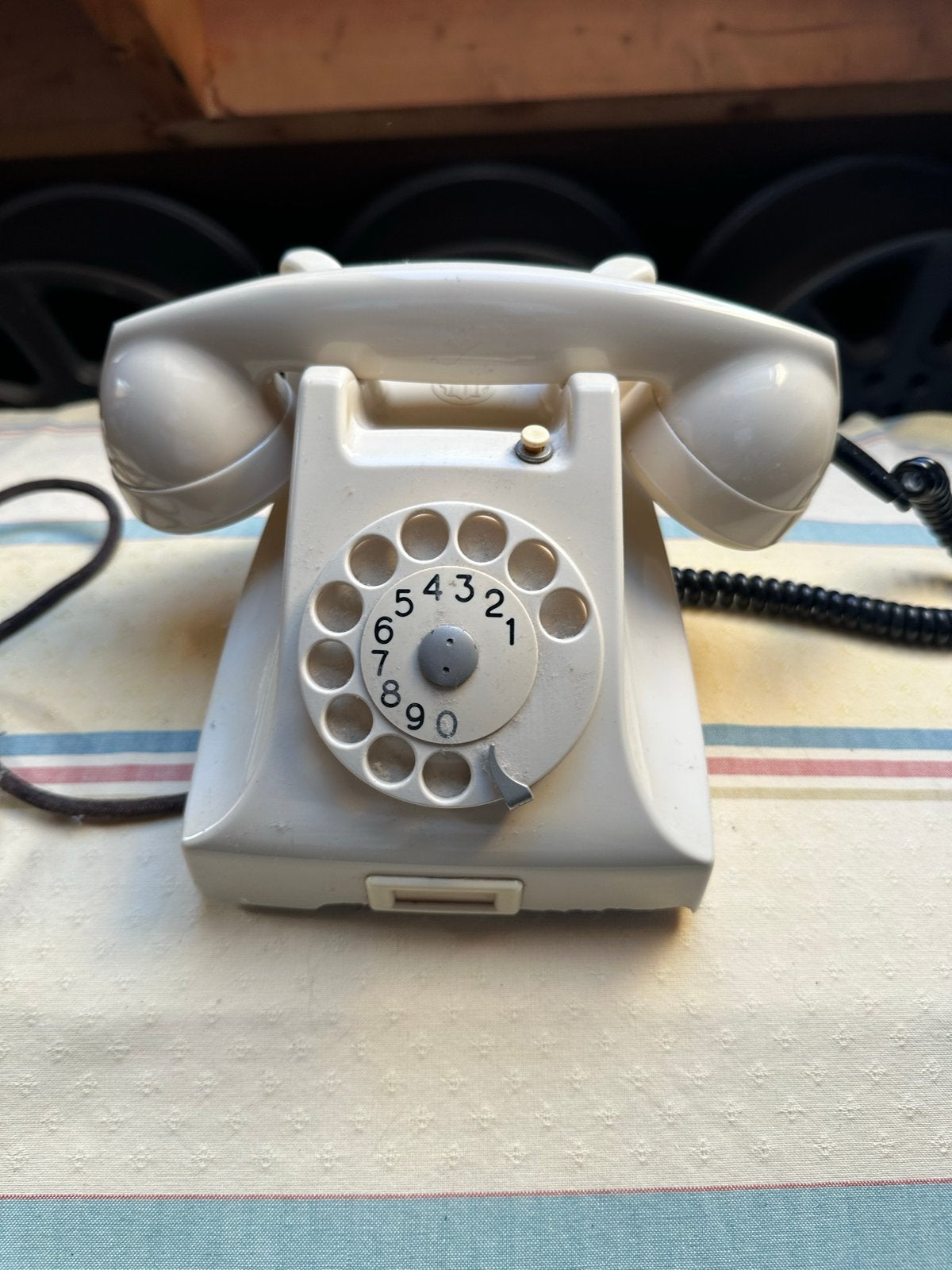 Vintage PTT Telefoon met Draaischijf - Jaren '60, Ophalen of Verzenden, Gebruikt, Met draaischijf