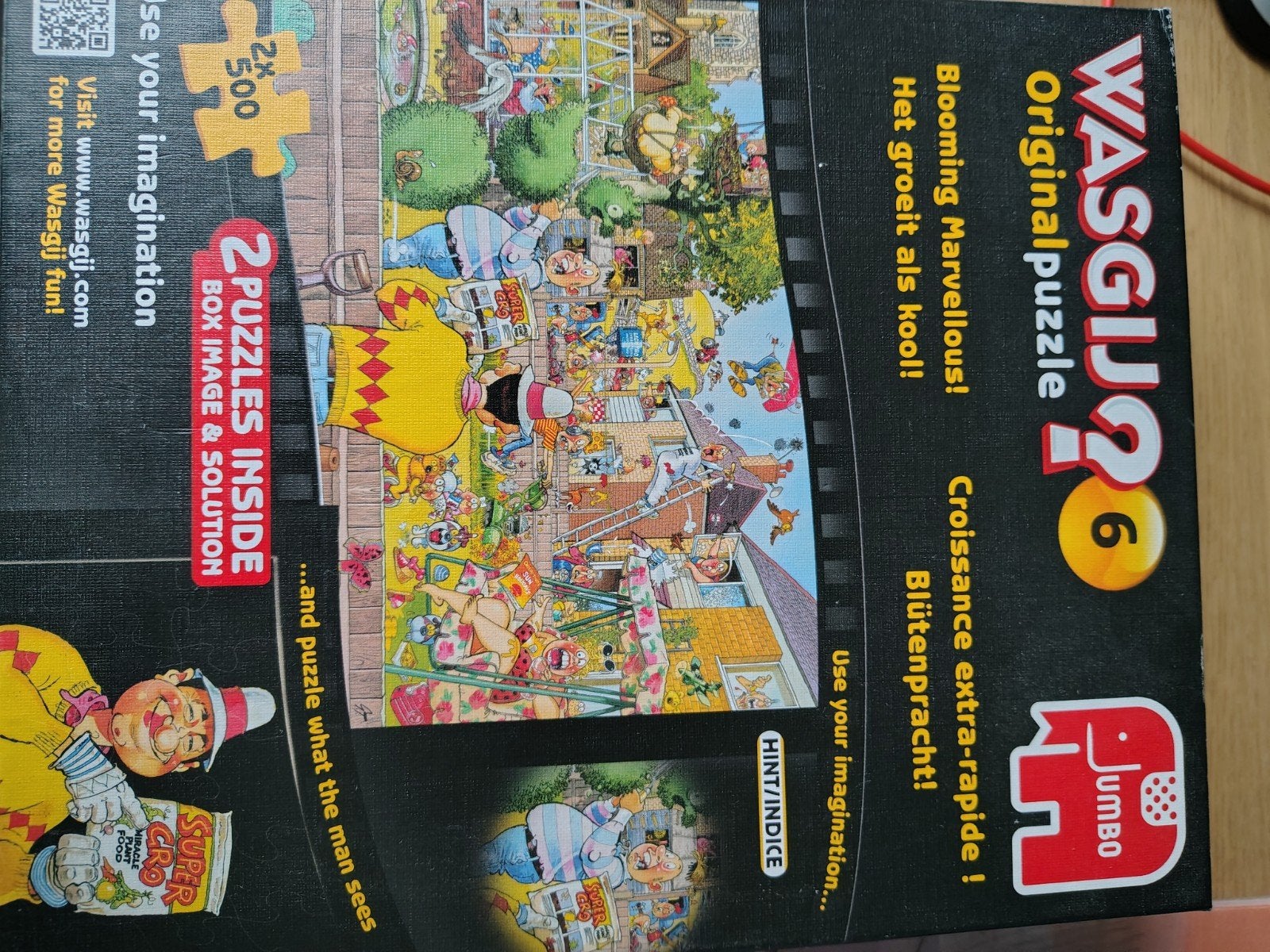 Wasgij Original 6 'Het groeit als kool!' 2x500 stukjes, Ophalen, 500 t/m 1500 stukjes, Zo goed als nieuw