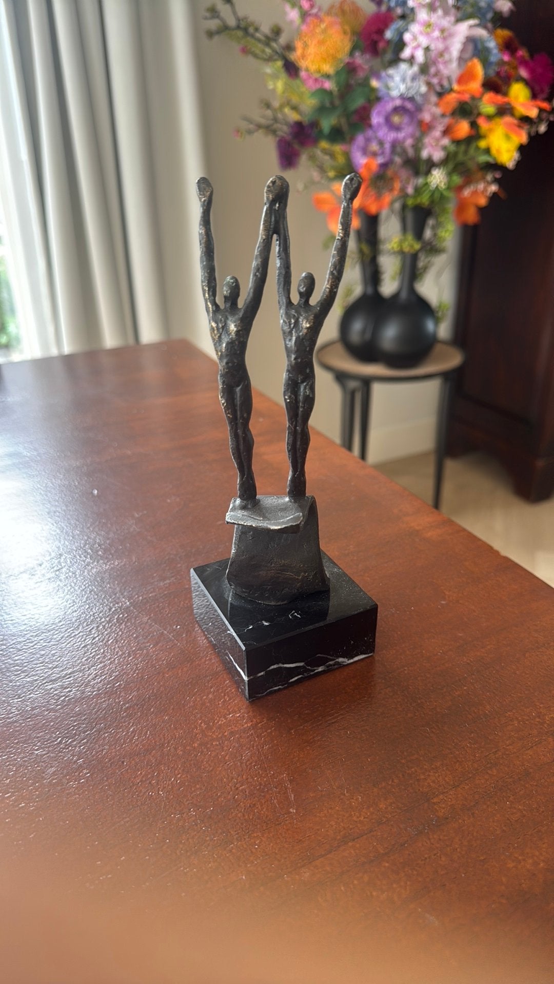 bronzen beeld Forward van Ger van Tankeren, Overige onderwerpen, Ophalen of Verzenden, Brons, Beeld