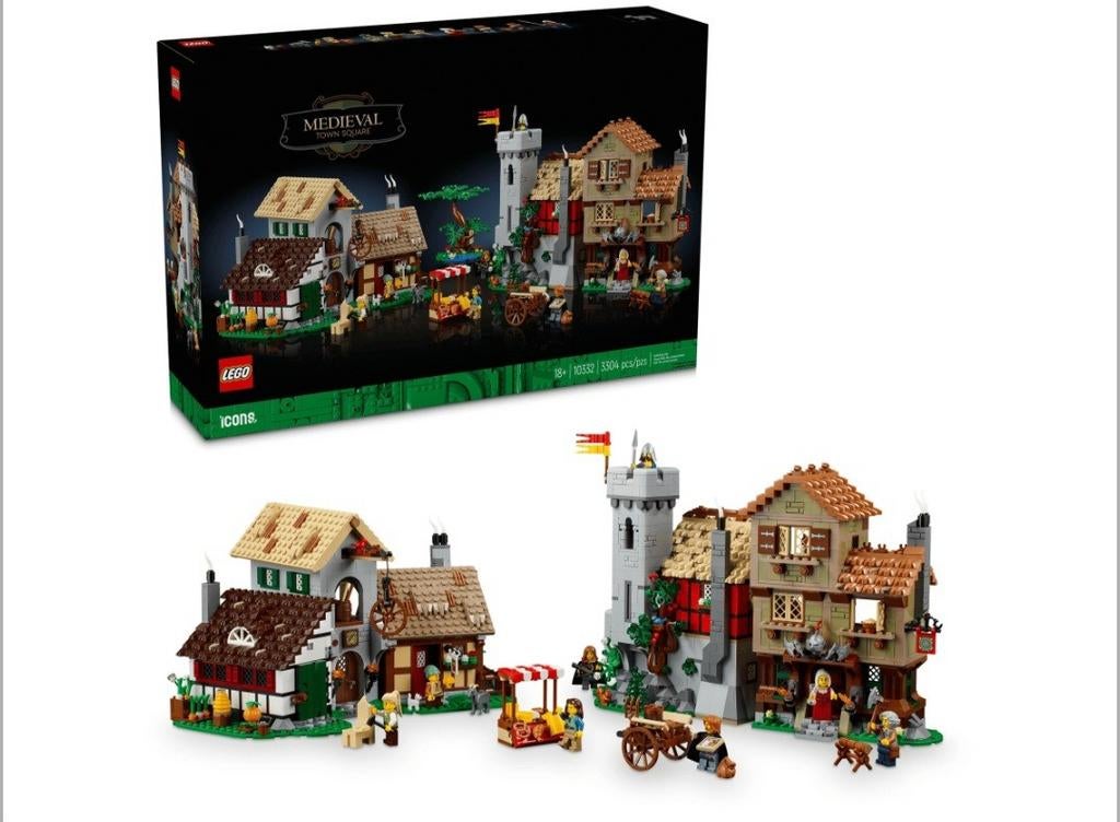 Lego Middeleeuws stadsplein, icons, castle, 10332, Nieuw, Ophalen of Verzenden, Icons, Complete set