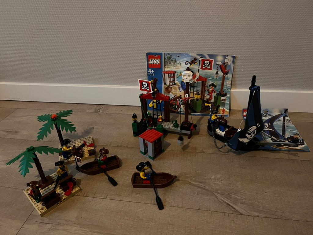 3 sets Lego Pirates (7071, 7072,7073), Kinderen en Baby's, Speelgoed | Duplo en Lego, Lego, Complete set, Pirates, Ophalen of Verzenden