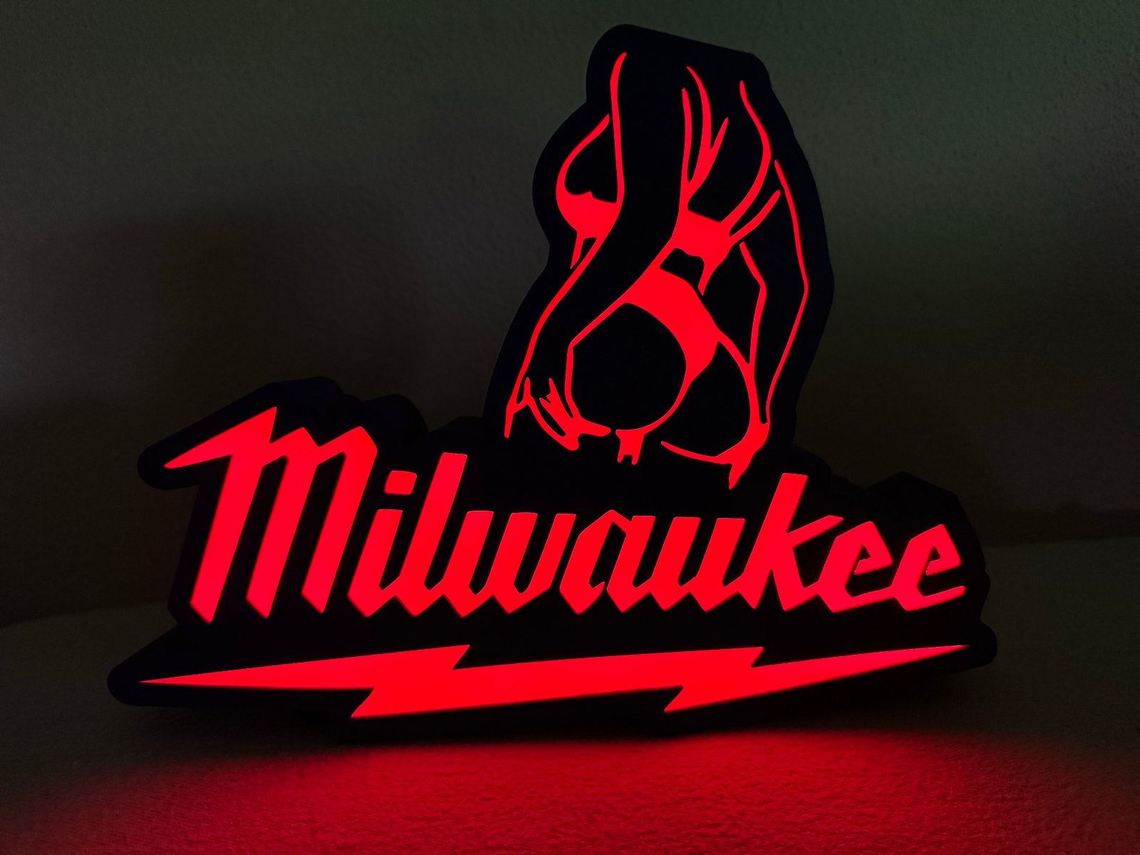 Milwaukee RGB LED Lamp - Decoratieve Verlichting, Ophalen of Verzenden, Nieuw, Lichtbak of (neon) lamp