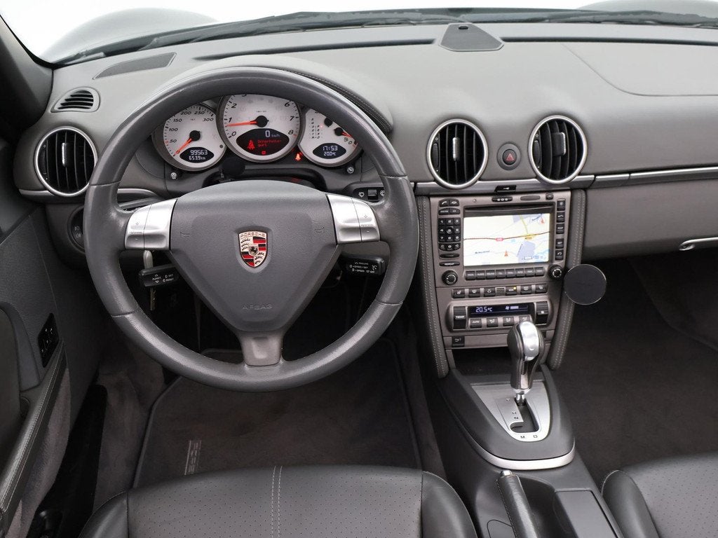 Porsche Boxster S 3.2 TIPTRONIC 280 PK + 19 INCH | MEMORY |, Achterwielaandrijving, Gebruikt, Cabriolet, Zwart