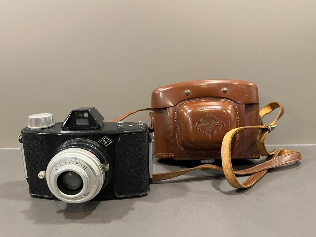 Vintage Agfa Click-II Achromat 1:8.8 fototoestel, Ophalen of Verzenden, Gebruikt, Compact, Overige Merken