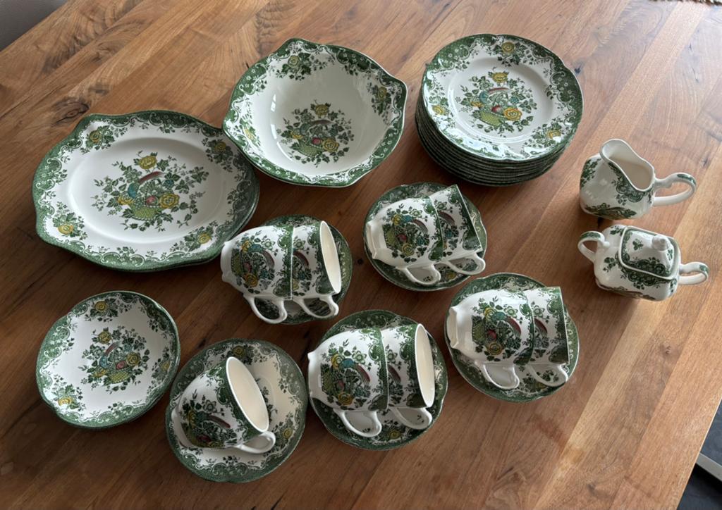 Prachtig Johnson Brothers, 25 dlg ontbijtservies Vintage, Ophalen, Zo goed als nieuw, Overige stijlen, Porselein