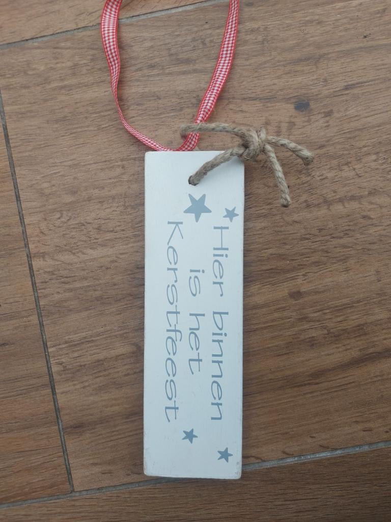 Bordje kerstfeest, Ophalen of Verzenden