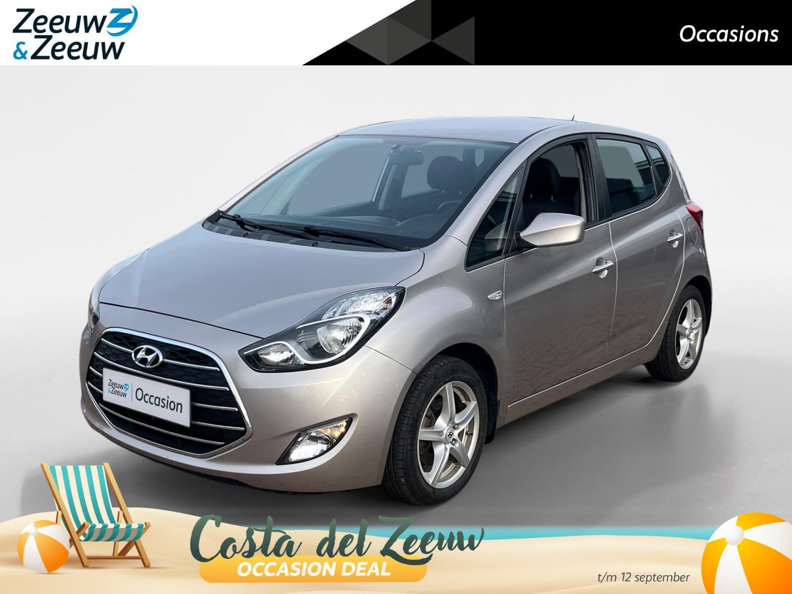 Hyundai ix20 1.4i i-Drive | Airco| Hoog zitter| Lichtmetalen, Stof, Gebruikt, Zwart, 4 cilinders