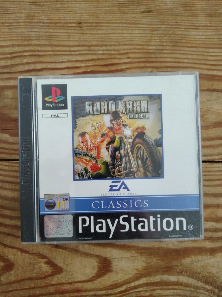 Road Rash Jailbreak - PlayStation 1 (PS1) Classics, Spelcomputers en Games, Gebruikt, Racen en Vliegen, 2 spelers, Eén computer
