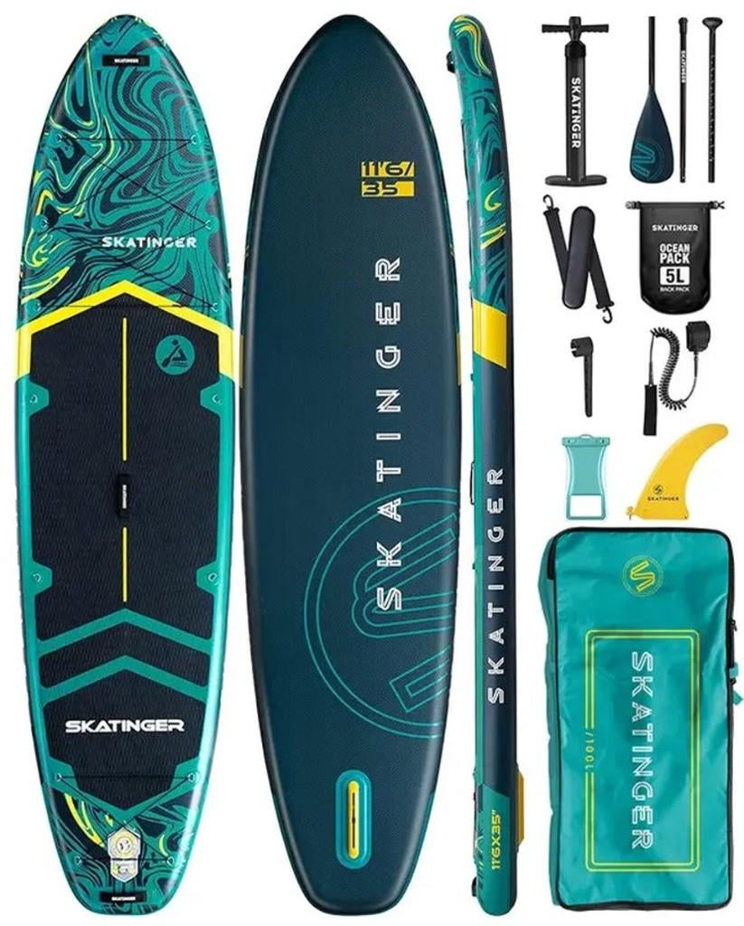 SUP Board complete set - Skatinger Prana series - 350 cm, Nieuw, Skatinger, SUP-boards, Servicing@skatinger.com