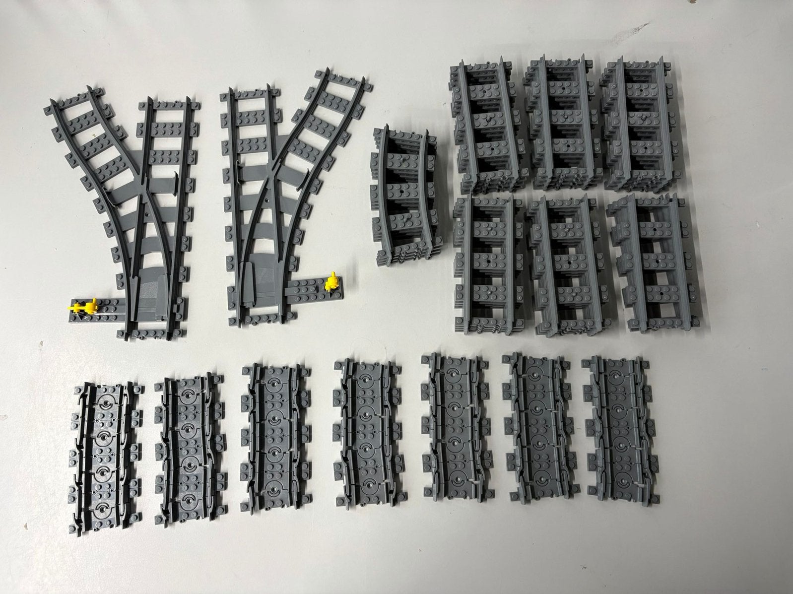 Lego partij RC treinrails 37 stuks als nieuw, Ophalen of Verzenden, Zo goed als nieuw