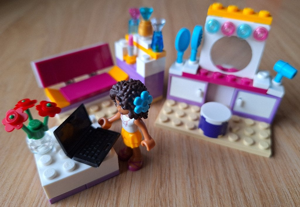 LEGO Friends - Andrea's Slaapkamer (41009), Lego, Friends, Ophalen of Verzenden, Complete set