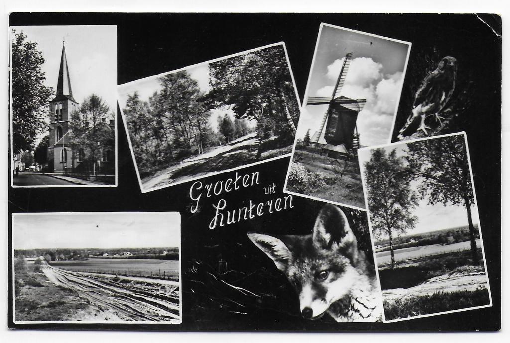 Lunteren Oude gelopen Ansichtkaart ( B5075 ), Ophalen of Verzenden, 1980 tot heden, Gelopen, Gelderland