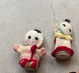 Vintage mini-poppetjes amigurumi - handgemaakt & bijzonder, Ophalen of Verzenden, Gebruikt, Pop