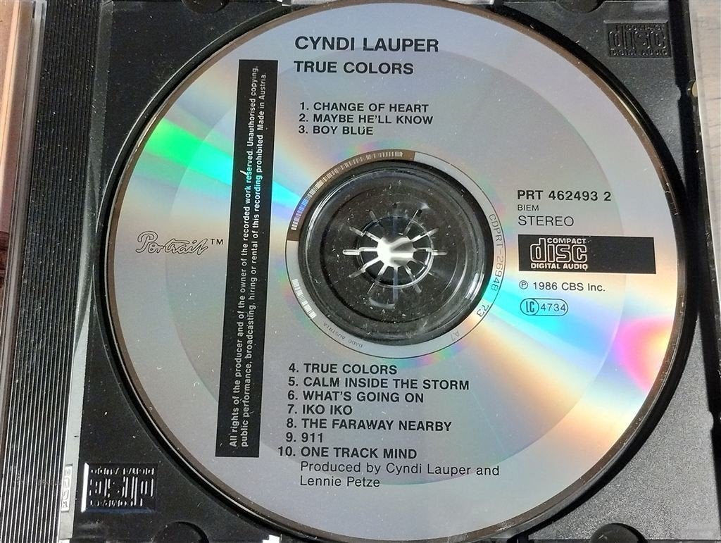 Cyndi Lauper - True Colors, Cd's en Dvd's, Cd's | Pop, Ophalen of Verzenden, Zo goed als nieuw